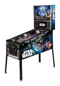 a picture of a star wars le pinball from stern